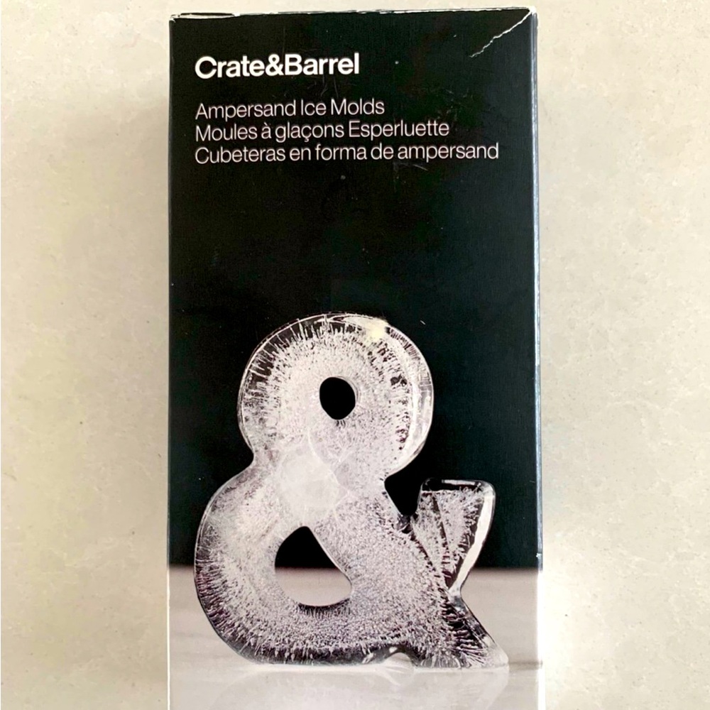 Crate&Barrel Ice Mold Ampersand